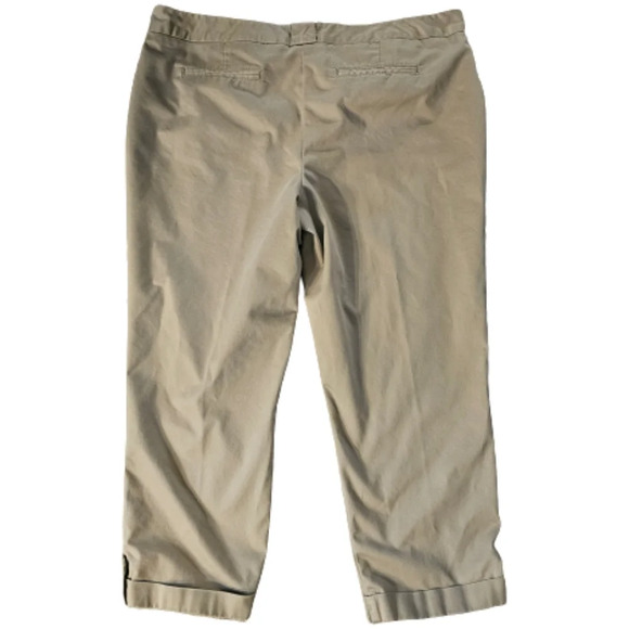 Worthington Modern Fit Khaki Ankle Pants - Picture 3 of 9